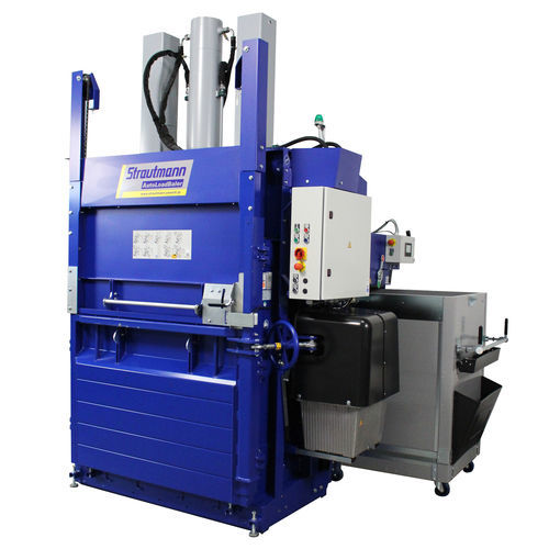 Prensa de balas para cartón - AutoLoadBaler  - Strautmann Umwelttechnik - vertical / de carga frontal / monobloque