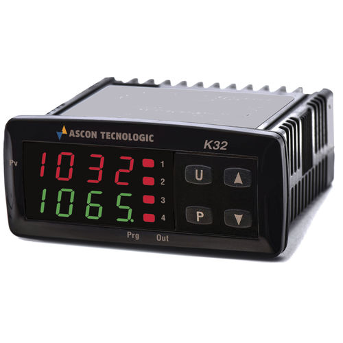 Regulador de temperatura digital - K32 - ASCON TECNOLOGIC - doble visualizador led / PID / programable