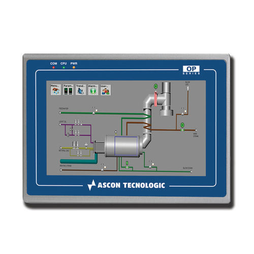 Terminal de operador con pantalla táctil - OPMT 8071IE - ASCON TECNOLOGIC - empotrable / 800 x 480 / TFT LCD