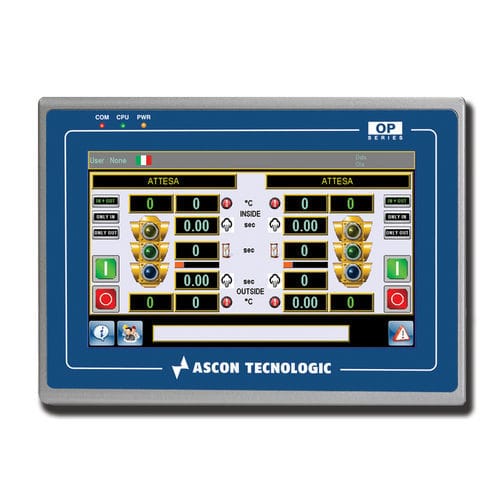 Terminal de operador con pantalla táctil - OPMT 8090XE - ASCON TECNOLOGIC - empotrable / 1024 x 768 / TFT LCD