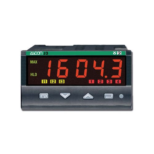 Indicador de proceso - J3 - ASCON TECNOLOGIC - universal / de 5 dígitos / para montaje sobre panel