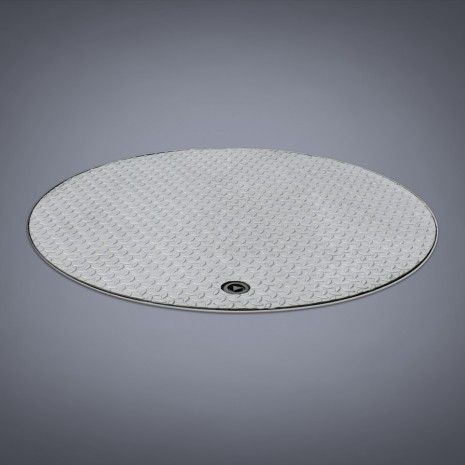 Paso de hombre de acero inoxidable - HS8-R - Hailo Professional - de acero / redondo