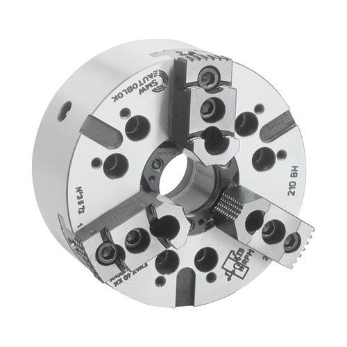 Mandril de torno automático - BH series - SMW AUTOBLOK - 3 mordazas / con centro hueco / de pinza