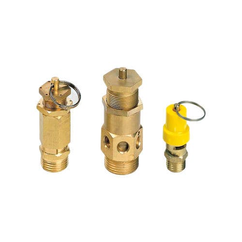 Válvula de seguridad para aire comprimido - 2.8M0002 - Farbo - de latón / Viton® / para gases de escape
