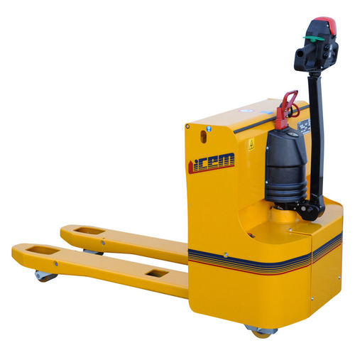 Transpaleta eléctrica - HF series - ICEM - con operador a pie / multifunción