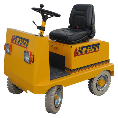 Tractor de remolcado - CR series - ICEM - eléctrico / con 4 ruedas / con operador sentado