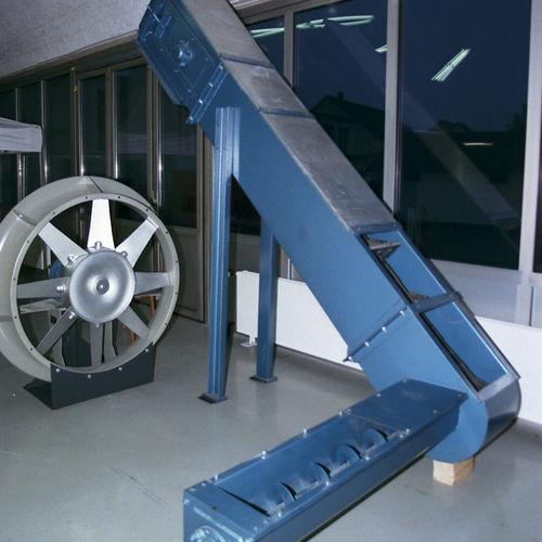 Transportador con cadena - KKF 300-1K-E/TS - Vecoplan - horizontal / de transporte / para productos a granel