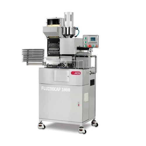Llenadora semiautomática - FLUIDOCAP 1000 - ACG Worldwide - para bombonas / para líquido viscoso / de líquidos