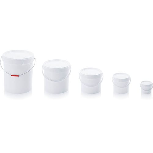 Cubo de plástico - ER series - AUER Packaging GmbH - redondo / con tapa / de uso alimentario