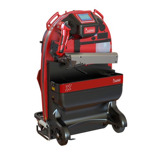 Flejadora semiautomática - X-pert Line - ErgoPack Deutschland GmbH - de palés / móvil / con HMI de pantalla táctil integrada