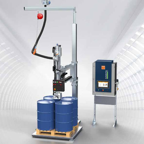 Llenadora de bidones sobre paleta - ELEMENTRA&reg; 26 - Feige Filling - semiautomática / IBC / de productos pastosos