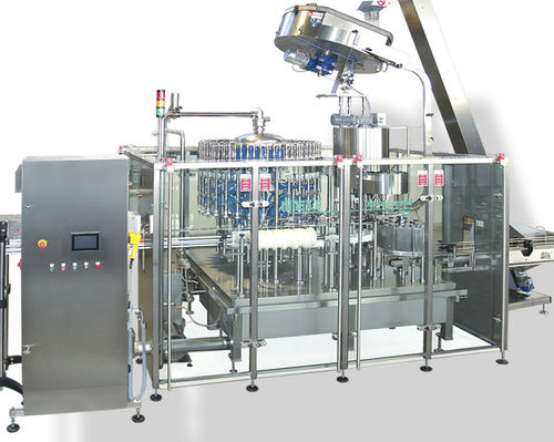 Llenadora automática - INDEX-6 - para recipientes de cristal / de líquidos / volumétrica