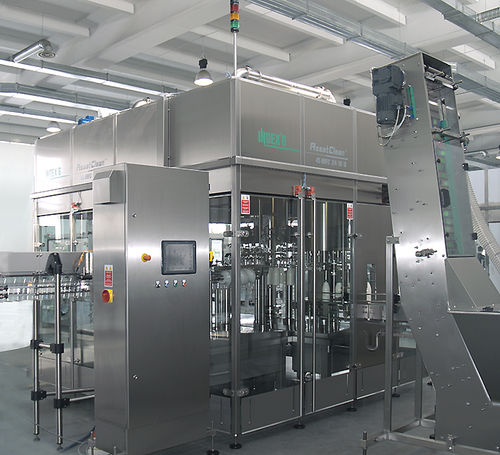 Llenadora automática - AssetClean™ 49 synchrobloc series - INDEX-6 - de botellas / de líquidos / lineal