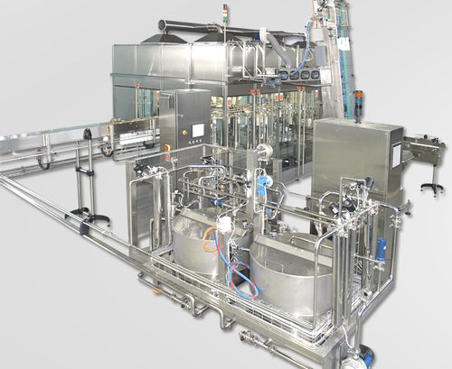 Llenadora automática - AssetClean™ 49 synchrobloc series - INDEX-6 - para botellas de vidrio / para líquido / para productos lácteos