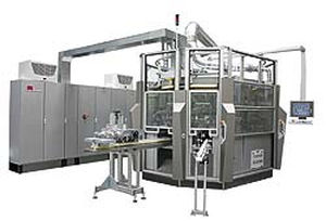 Máquina de serigrafia servoaccionada - max. 80 p/min | RS 3480 - Isimat - de 3 colores / para botellas de vidrio / para botellas de plástico