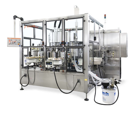 Etiquetadora automática - FLEXA COMBICOL - Kosme - de cola hot-melt / de cola fría / para etiquetas autoadhesivas