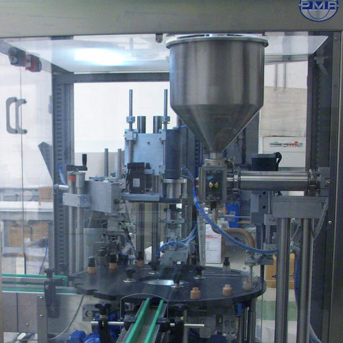 Llenadora taponadora de monobloque - MFC - PMR System Group - volumétrica / para productos cosméticos / automática