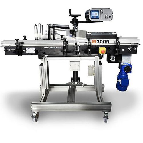 Impresora-aplicadora de etiquetas para aplicación en el lateral del producto - M3005T - PMR System Group - con etiqueta de envoltura