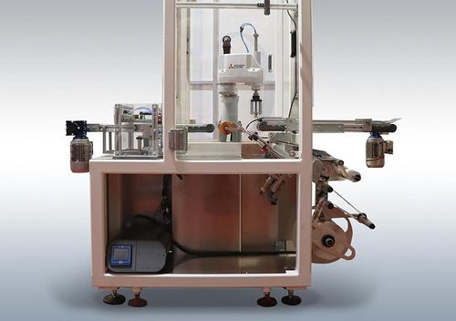 Máquina de etiquetado automática - 4028441 - PMR System Group - de bolsas / para aplicación en la parte superior del producto / para aplicaciones cosméticas
