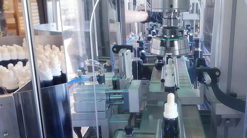 Llenadora taponadora de aceite - RT2U CBD - PMR System Group - volumétrica / para perfumes / para la industria alimentaria y de la bebida