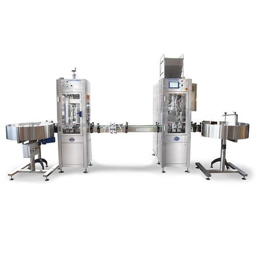 Llenadora taponadora de volumétrica - RT2U - PMR System Group - crema cosmética / para líquido / automática