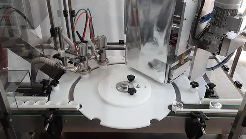 Llenadora taponadora monobloque - RT2U - PMR System Group - crema cosmética / para líquido de alta viscosidad / de botes