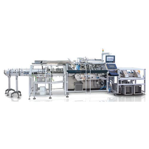 Encartonadora horizontal - P 91 series - Romaco Group - para la industria farmacéutica / intermitente / servoaccionada
