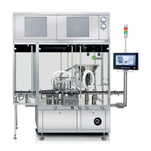 Encapsuladora intermitente - MAC series - Romaco Group - automática / para botellas de vidrio