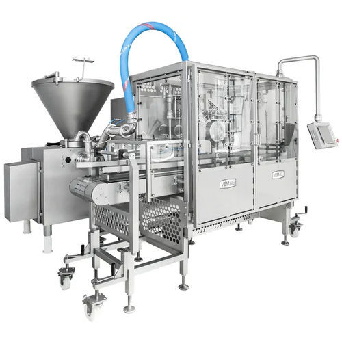 Línea de llenado de vasos - Vemag - para productos alimentarios / para la industria agroalimentaria / de vacío