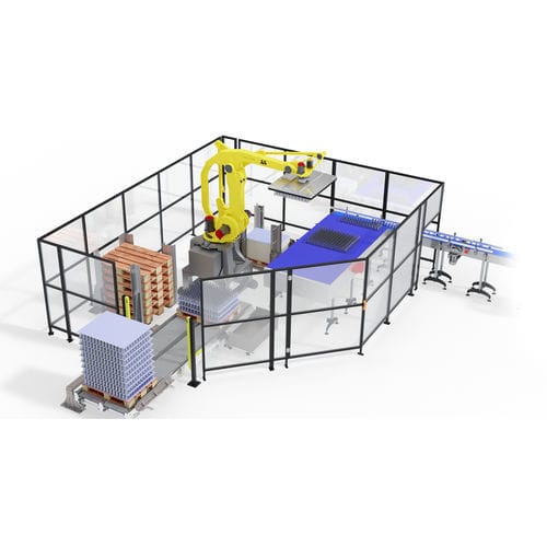 Despaletizador robotizado - FLEXROBOT - TMG Impianti S.p.a. - de latas de conservas / para la industria alimentaria y de la bebida / para recipientes de cristal