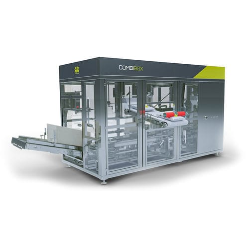 Formadora-encajonadora-cerradora de cajas de cartón automática - COMBIBOX - TMG Impianti S.p.a. - multifunción / para la industria agroalimentaria