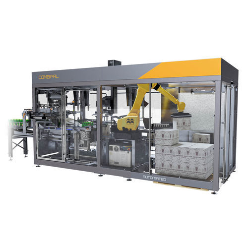 Formadora-encajonadora-cerradora de cajas de cartón automática - COMBIPAL - TMG Impianti S.p.a. - para la industria agroalimentaria / para la industria farmacéutica