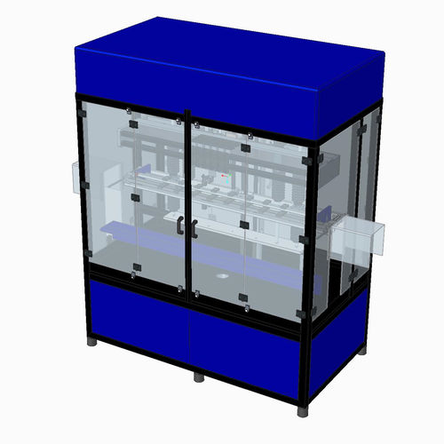 Llenadora de botes - MLR 6 AC - SEVEN FLUSS S.r.l. - para productos fitosanitarios / para transportador / lineal