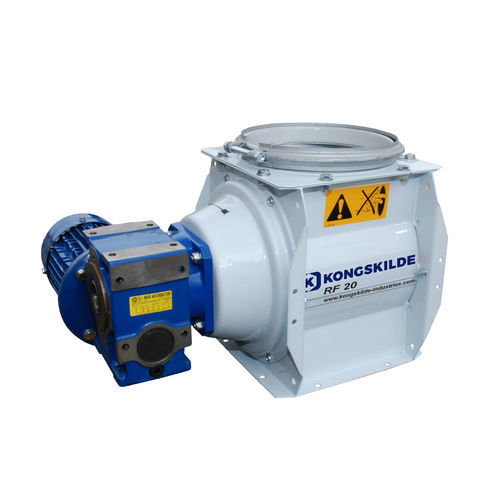 Válvula rotativa para transporte neumático - RF series - KONGSKILDE INDUSTRIES - zócalo redondo