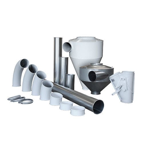 Tubería rígida neumática - OK series - KONGSKILDE INDUSTRIES - de acero galvanizado / para transporte neumático / antiadherente