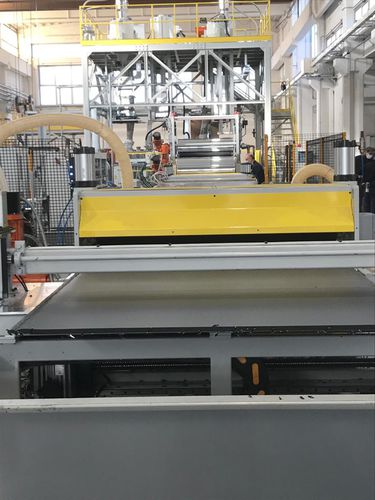 Línea de extrusión de placas - ICMA San Giorgio - para paneles de plástico / de reciclaje de plásticos / para PET