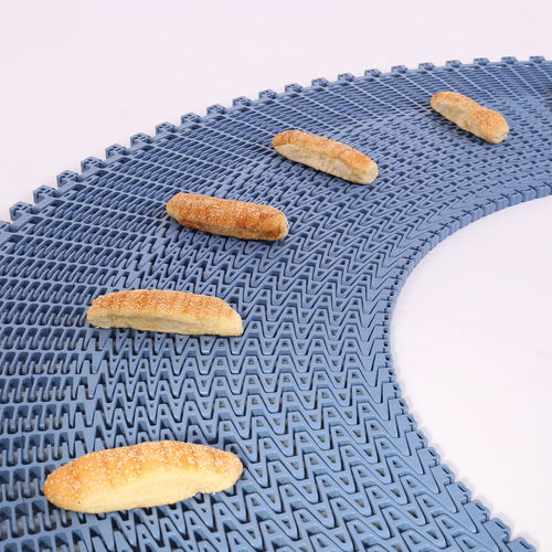 Cinta transportadora modular - HS-1900B - Huanan Xinhai (Shenzhen) Technology Co.,Ltd. - curva / de POM / de PP