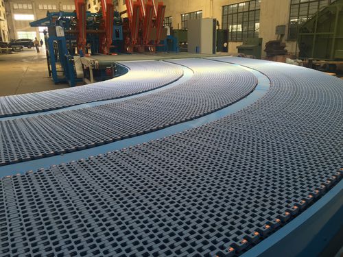 Transportador con bordes ondulados - Huanan Xinhai (Shenzhen) Technology Co.,Ltd. - curvo / de transporte / modular
