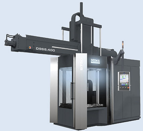 Máquina de inyección vertical - BENCHMARK S3 - DESMA Elastomertechnik - hidráulica / para elastómeros