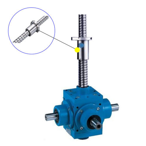 Gato de husillo tornillo de bolas traslante - RNM-50 - NOSEN M&E TECHNOLOGY CO.,LTD - tornillo de bolas giratorio / con engranaje cónico / tuerca de seguridad