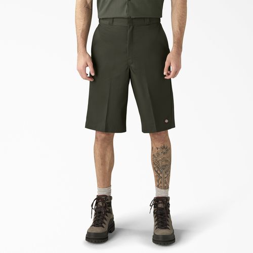 Pantalón corto de trabajo - DICKIES - para hombre / verde / blanco