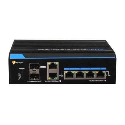 Conmutador Ethernet gigabit - IAM-5SE1004MUC - eneo - no administrable / 4 puertos / en riel DIN