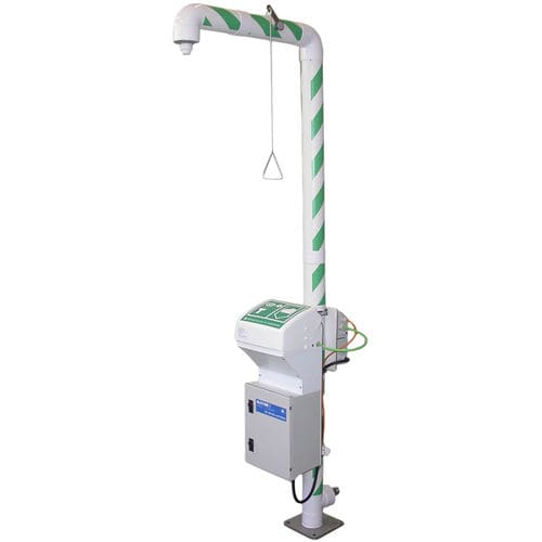 Ducha de seguridad de pie - MB 250/50 + series - Matcon B.V. - con lavaojos / con caldera / de exterior