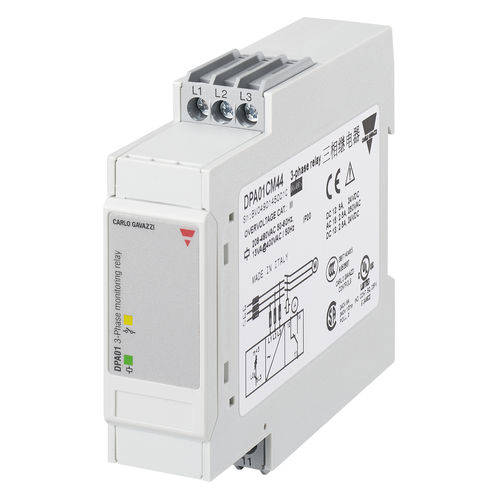 Relé de vigilancia de tensión - DPA01CM44 - CARLO GAVAZZI - de frecuencia / de fase / de ausencia de fases