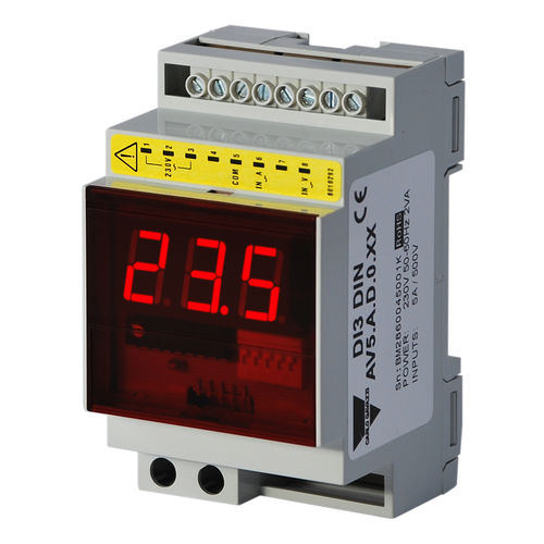 Indicador de corriente alterna - DI3DINAV1AA0XX - CARLO GAVAZZI - digital / en riel DIN / compacto