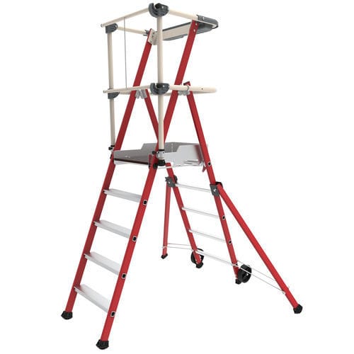 Escalera de PRFV - SHERPA FIBERGLASS - TUBESCA - de plataforma / de crinolina