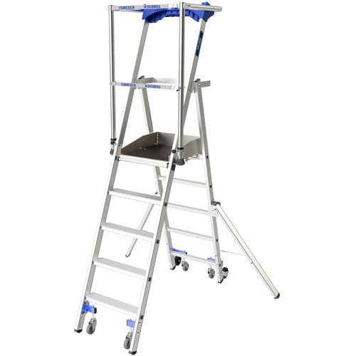 Escalera de aluminio - VELOCE - TUBESCA - de plataforma / móvil / abatible