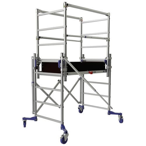 Torre de andamio móvil - NANO - TUBESCA - de fachada / modular / aluminio
