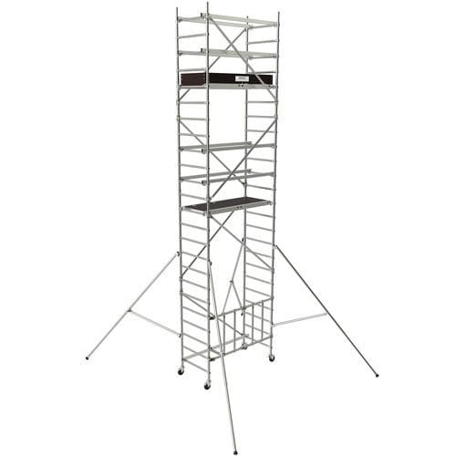 Torre de andamio móvil - Speedy 4 + 3T - TUBESCA - de fachada / modular / aluminio