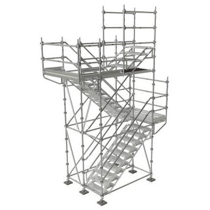Escalera fija de exterior - MECASTEP - TUBESCA - de aluminio / de acero